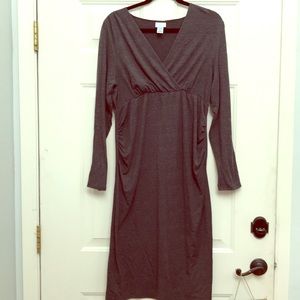 Dark Gray Maternity/Nursing Dress